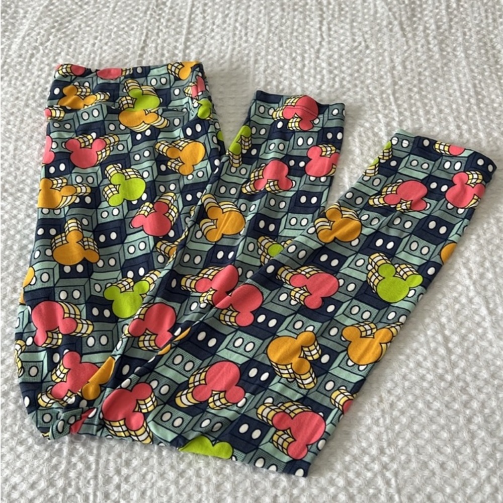LuLaRoe‎ Mickey Lego Leggings Tall & Curvy
